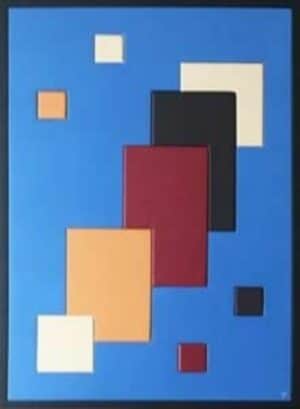 Nature Vive – Tableau décoratif en bois laqué et cuir format 70 × 50 cm