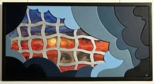 S’évader – Tableau décoratif en techniques mixtes format 70 × 50 cm